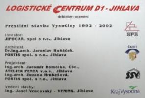 Prestižní stavba Vysočiny 1992 - 2002